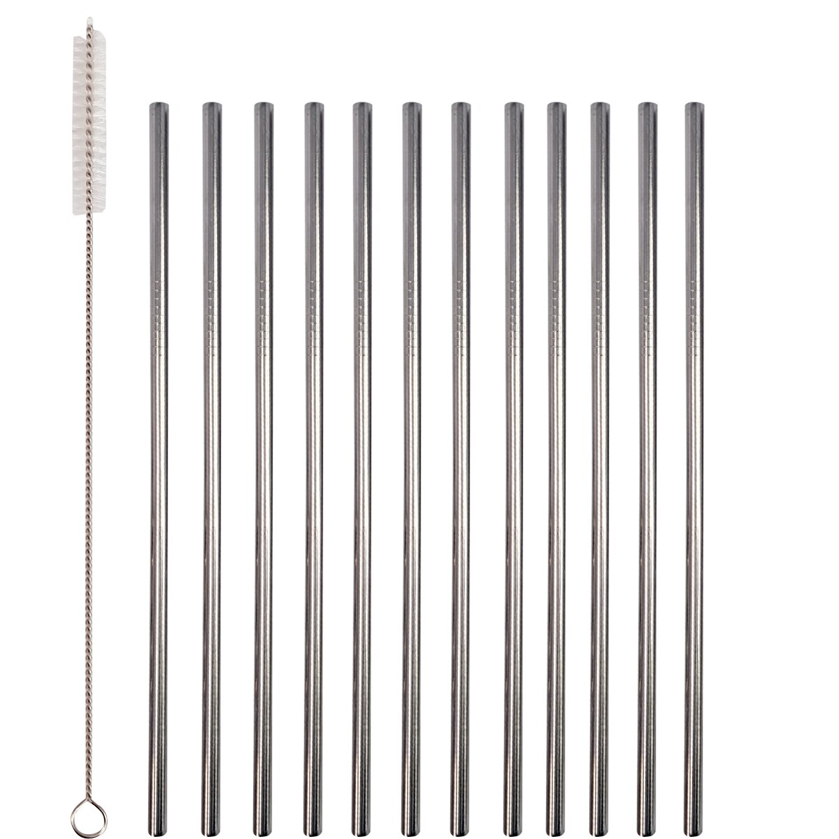 Bartender Kit Cocktail Shaker Accessories Set Stainless Steel straight straw straight brush spoon straw: 6