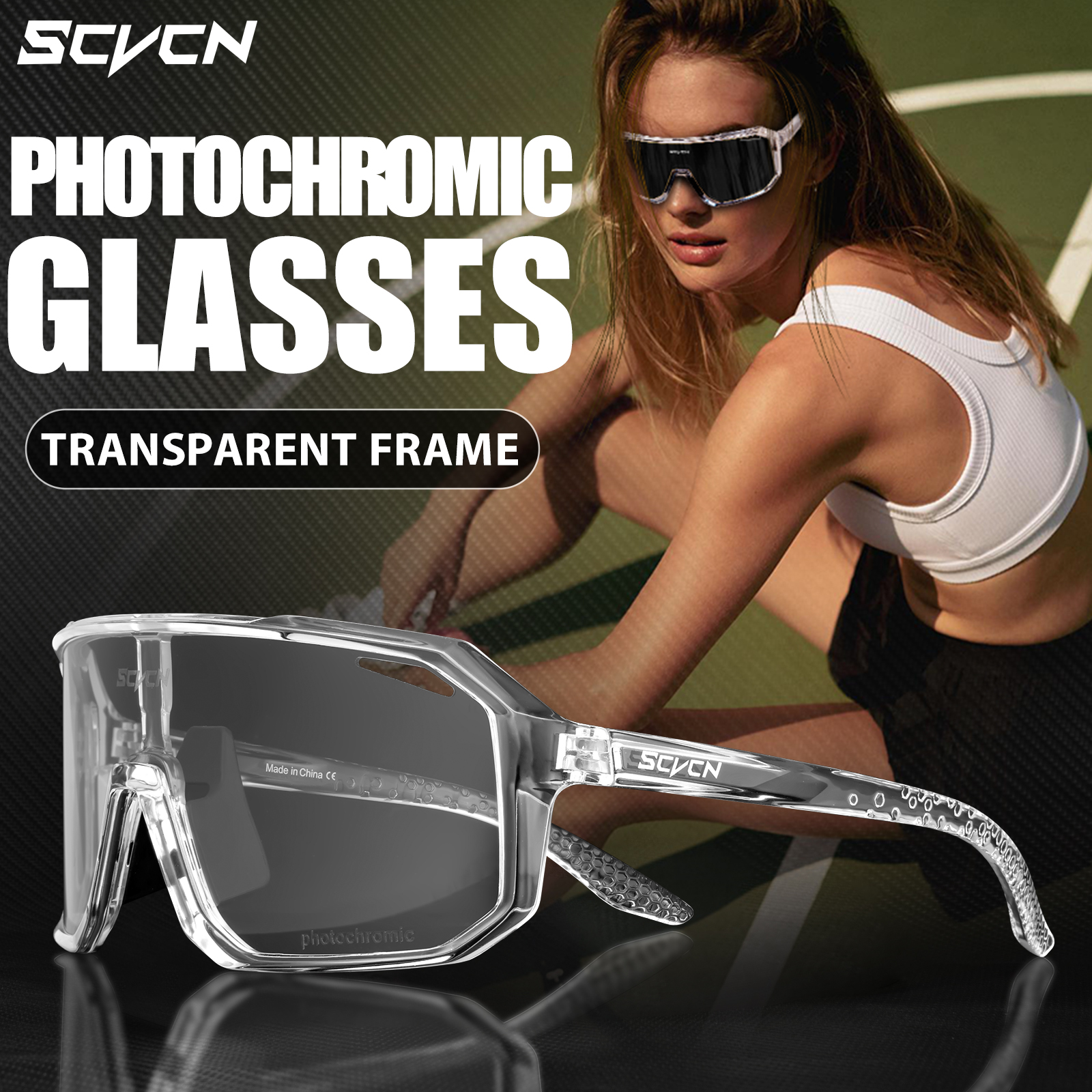 SCVCN Photochrome Fahrradbrille Radfahren Sonnenbr...  Grandado