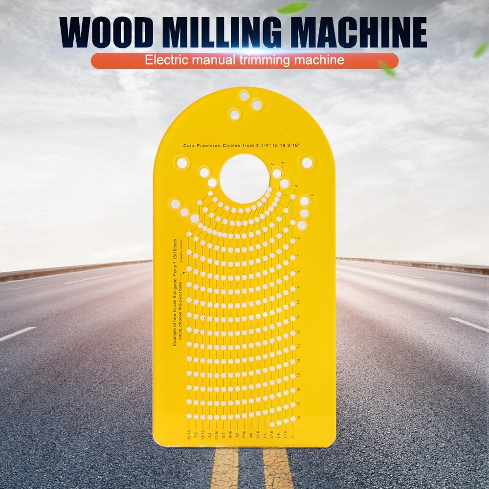 DIY Circle Cutting Jig for Hand Trimmer Wood Router Woodworking Milling Circle Groove Hand Woodworking Tool for Plunge Router