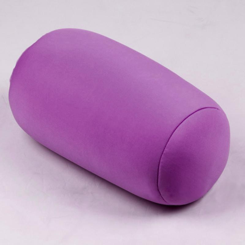 30Cm X 16Cm Hoofd Kussensloop Micro Mini Microbead Rugkussen Kussen Roll Kussen Hoofd Handig Reizen Kussen Bed decoratie: purple