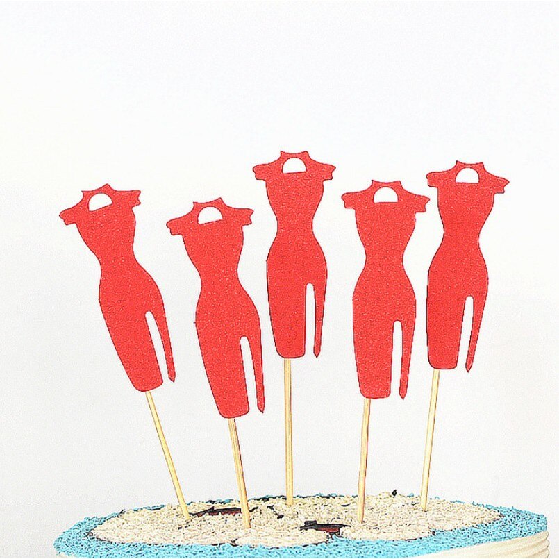 PACK of 5 PCS Cake Topper Birthday Cake Decoration for Men: 05 Cheongsam