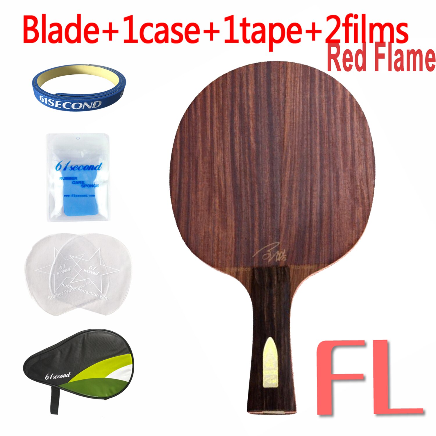 Loki Red Flame Black Flame Palissander Tafeltennis Blade Professionele 7 / 5 Lagen Ping Pong Blade