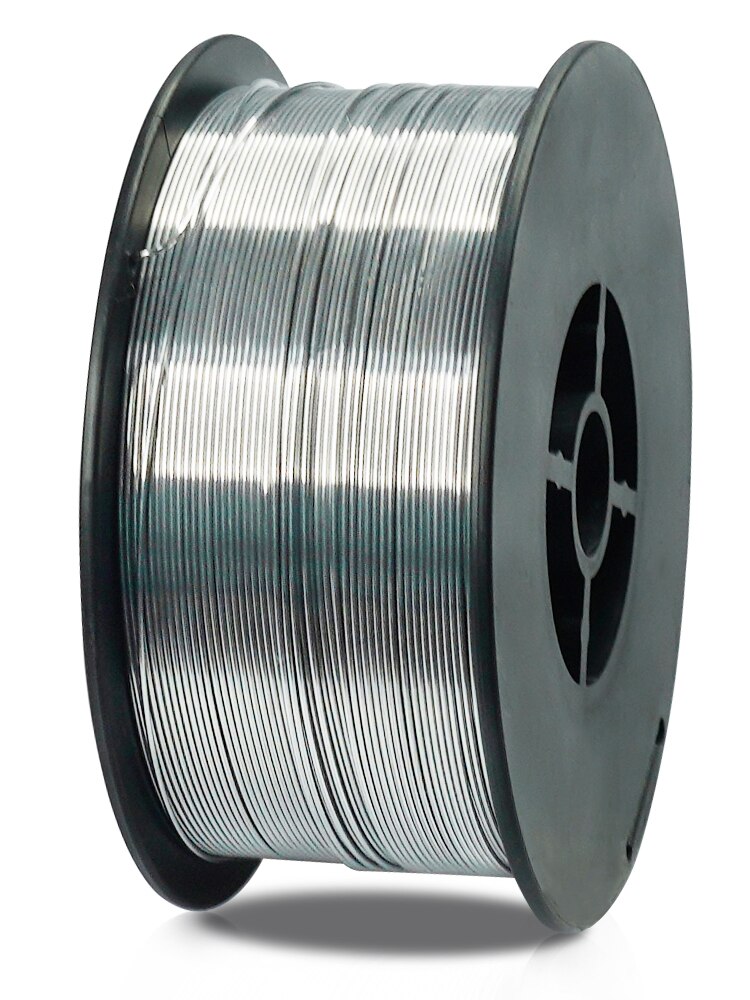 Alambre de núcleo fundente autoblindado, alambre Mig sin Gas, 1KG, 0,8mm, acero al carbono de flujo de alambre de núcleo, alambre de soldadura Mig sin Gas