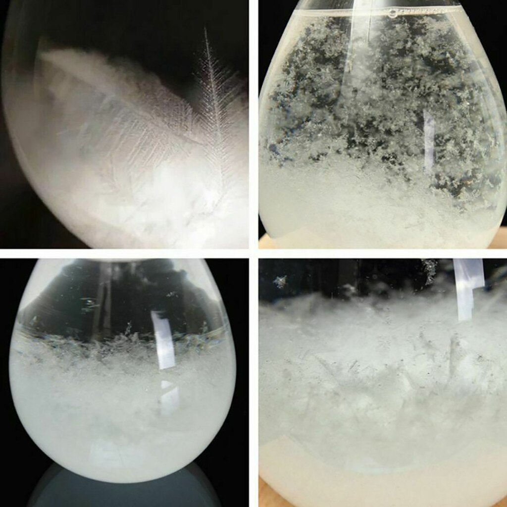 Botella de cristal con forma de gota de agua, decoración de cristal para el hogar, para el clima, arte y artesanía, , 45 #