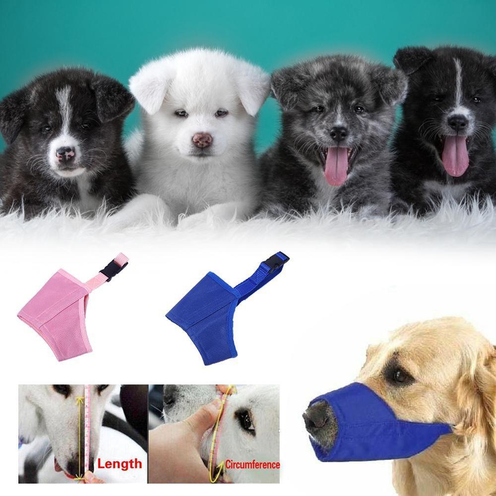 Anti Bark Bite Kauwen Hond Muilkorven Verstelbare Nylon Hond Mond Snuit Voor Kleine Medium Grote Honden Training Producten Huisdier Accessoires