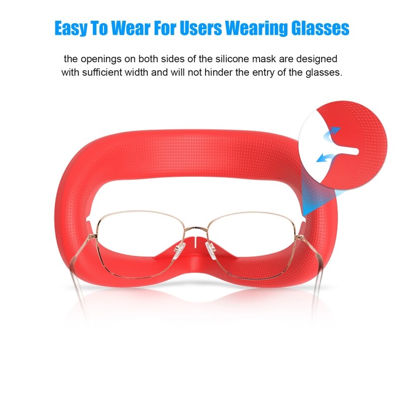 for oculus Quest 2 VR Headset Soft Silicone Eye Mask Cover Pad Eye Cover Q39D