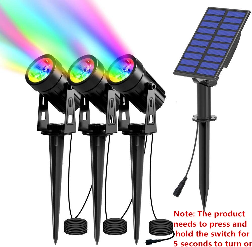 Spotlight op zonne-energie IP65 LED-licht op zonne-energie Buitenlandschap Tuin Boom Afzonderlijk lamp Aluminium antiroest zonnelamp: Moon Blue