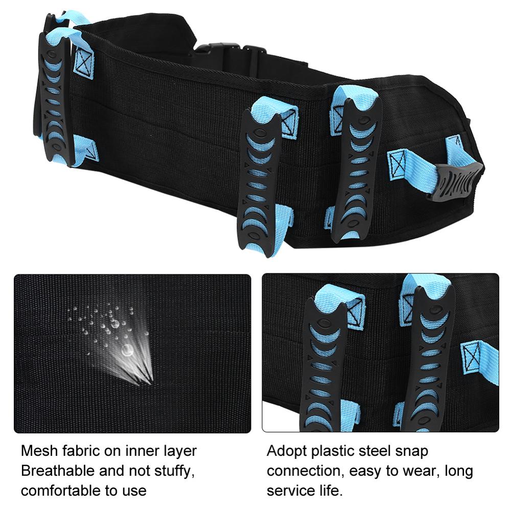 Cinturón de tracción de cintura para pacientes, cinturón de asistencia de seguridad para ancianos, para caminar, asistencia de enfermería, soporte para silla de ruedas, correa de transferencia para cama