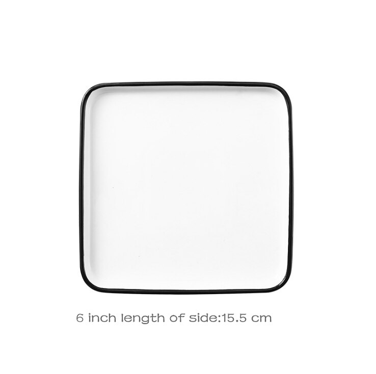 Top grade ceramic family steak plate: 6 inch