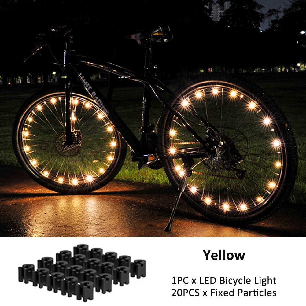 Fietswiel led lights mountainbike frame decoratie verlichting fiets spaak lichten nacht rijden fiets wiel verlichting ventiel lamp