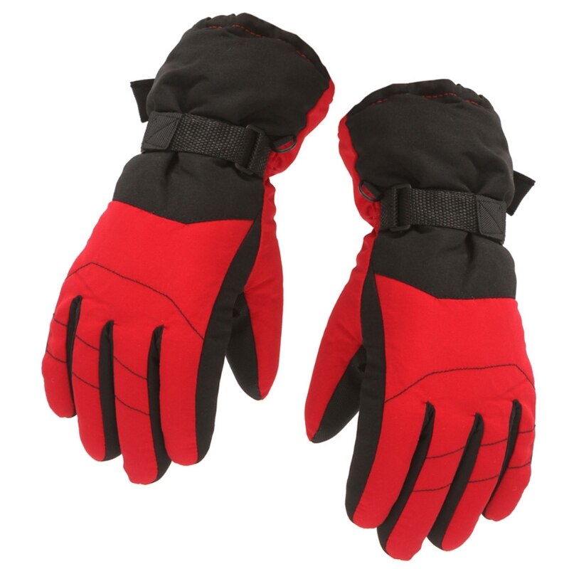 Kids Children Winter Thicken Warm Mountain Snowboard Ski Gloves Windproof Waterproof Full Finger Mittens for Outdoor Sports Skii: 2-M