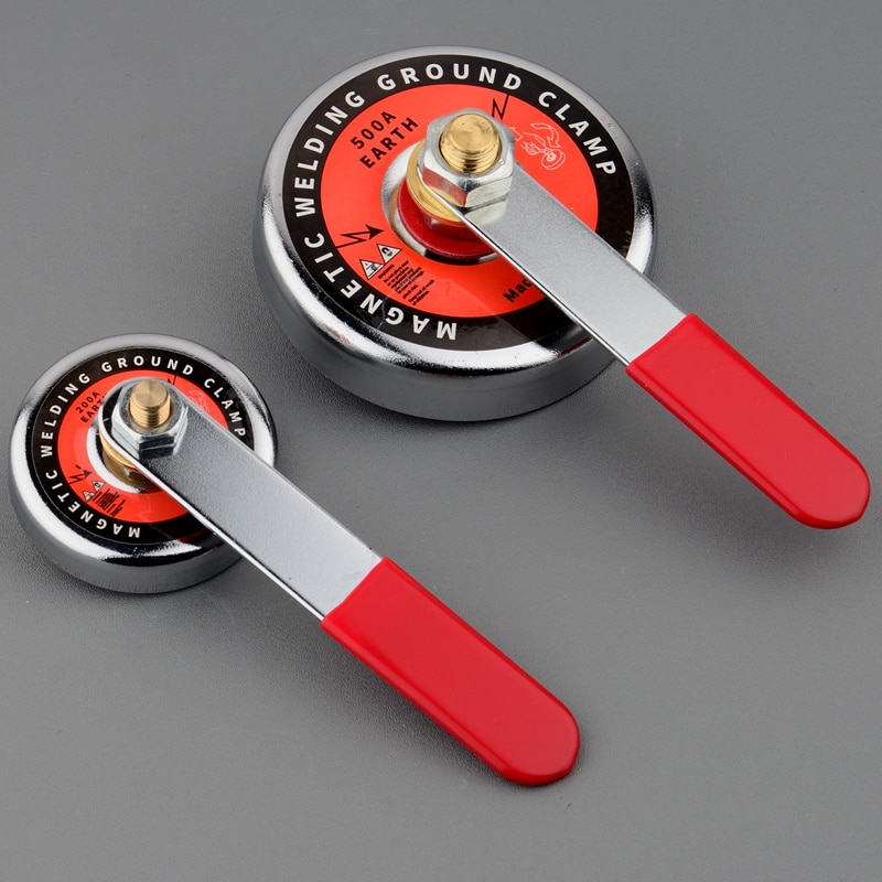 Starken Magnet Schweißen Erdung Gerät mit Stange Magnetische Schweißen Boden Klemme Magnet Basis 16LBS 65LBS