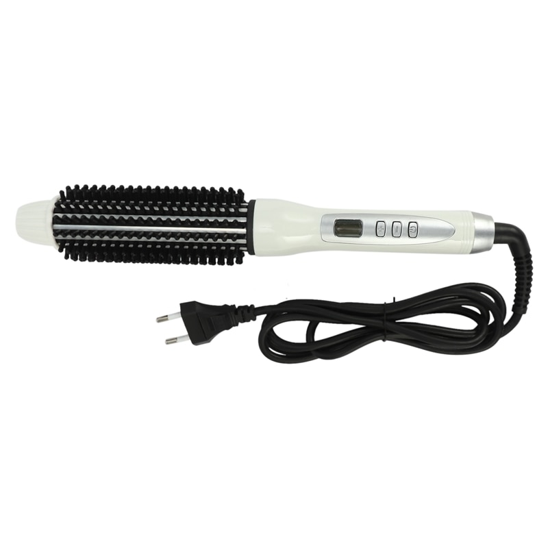 Professionele Keramische Haar Krultang Stijltang Warmte Kam Elektrische Lcd Haar Borstel Curling Kam Ronde Grote Roller Waver: Default Title