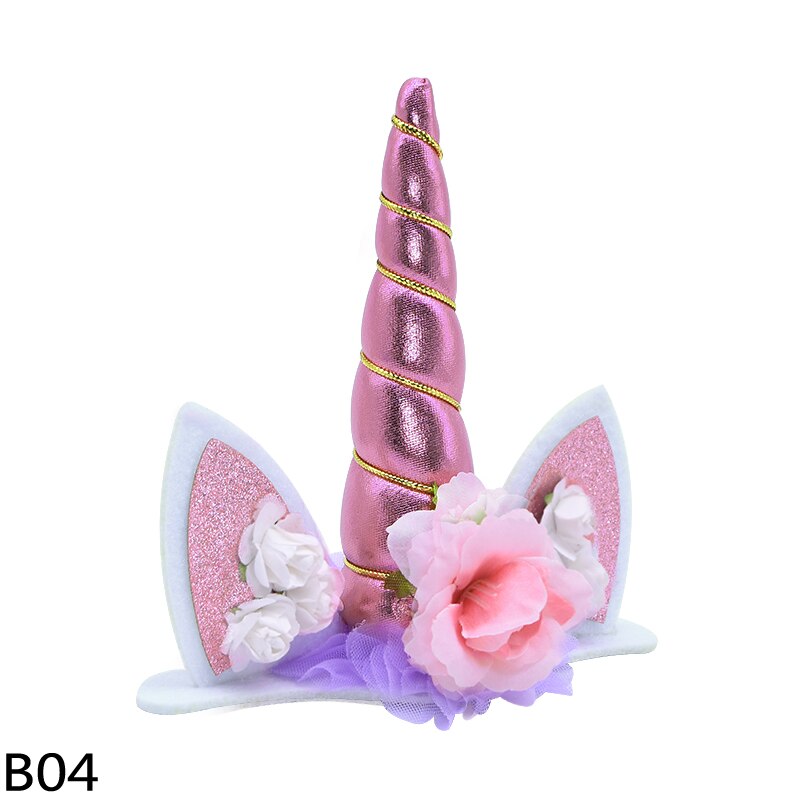 Unicorn Headband Halloween Children's Headband Birthday Party Baby Hair Accessories Headdress Unicorn Party: B04