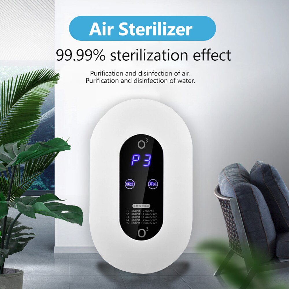 Portable Ozone-Generator Sterilizer Air purifier Air Monitor Purification Fruit Vegetables Water Food Ozonator Ionizator