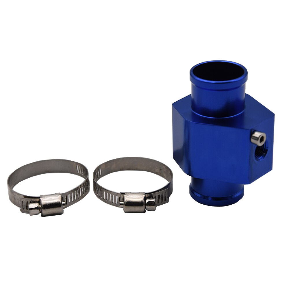 Water Temperature Gauge Radiator Water Temp Joint Pipe Sensor 40mm 38mm 36mm 34mm 32mm 30mm 28mm Hose Adapter Blue for Car