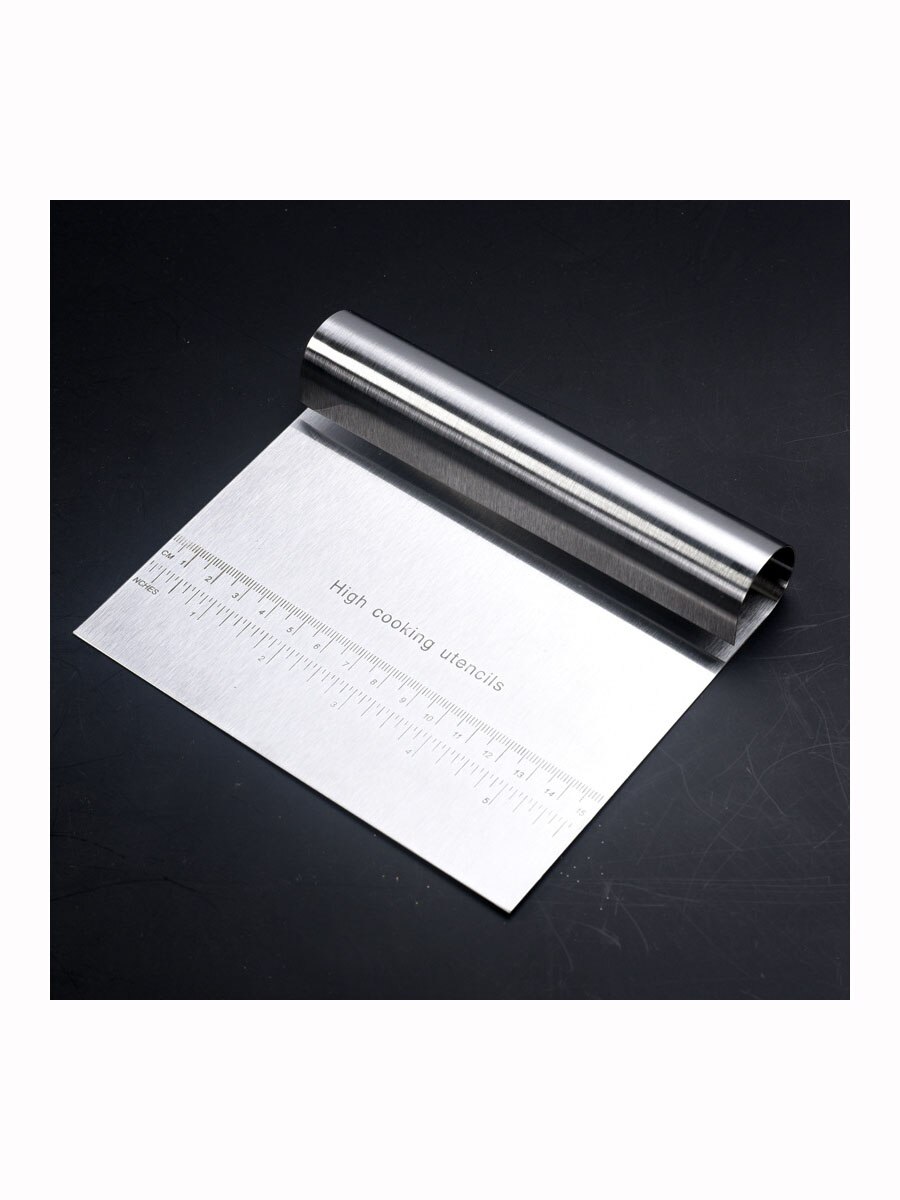 Roestvrijstalen deegspatels, uitstekers met schaal, pizzadeegkrabber, fondant, taartdecoratiegereedschap, bakkeukenaccessoires