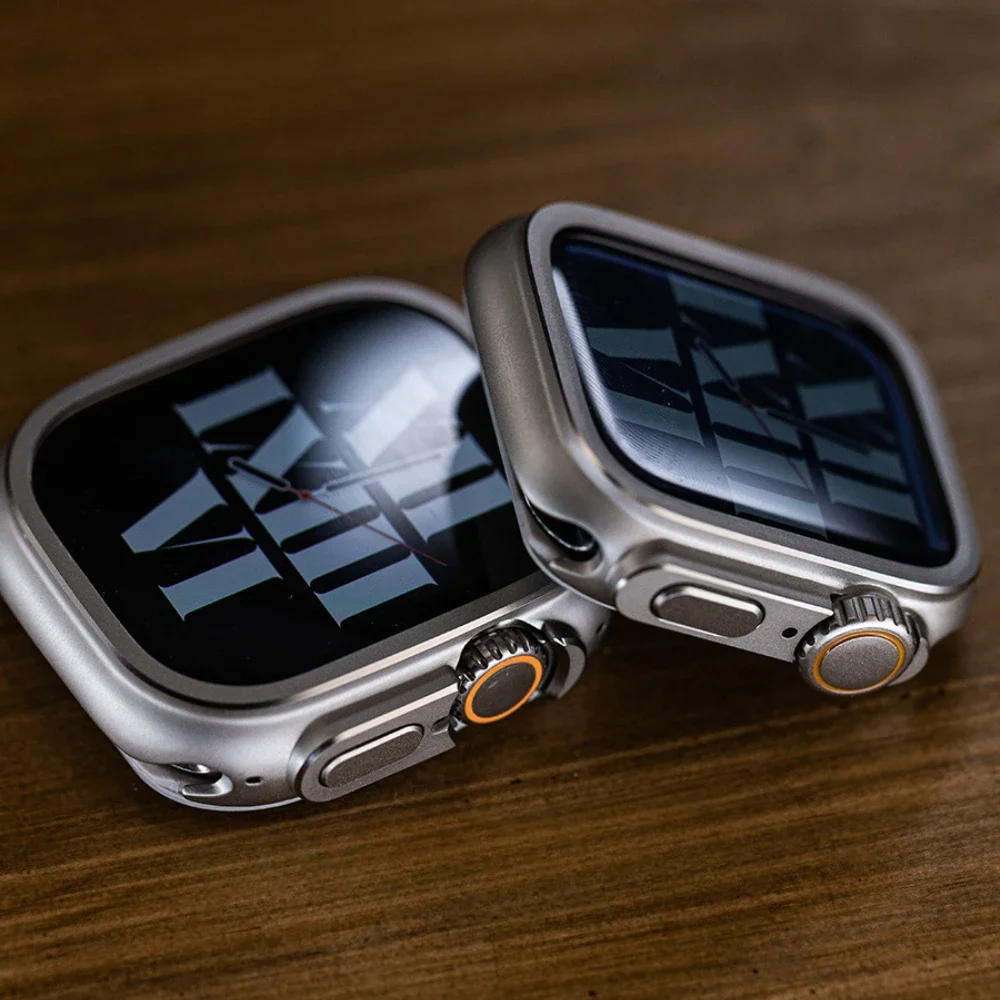 Metalen Bumper Case Voor Apple Horloge 46mm 45mm 44mm Protector Frame Cover Voor iWatch Serie 10 9 8 7 6 5 SE Veranderen Naar Ultra 2 49mm