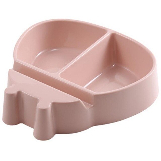 Soporte para teléfono móvil con plato de fruta de doble capa, artefacto desmontable para semillas de melón, cuenco redondo para fruta, caja de aperitivos: Single bowl pink