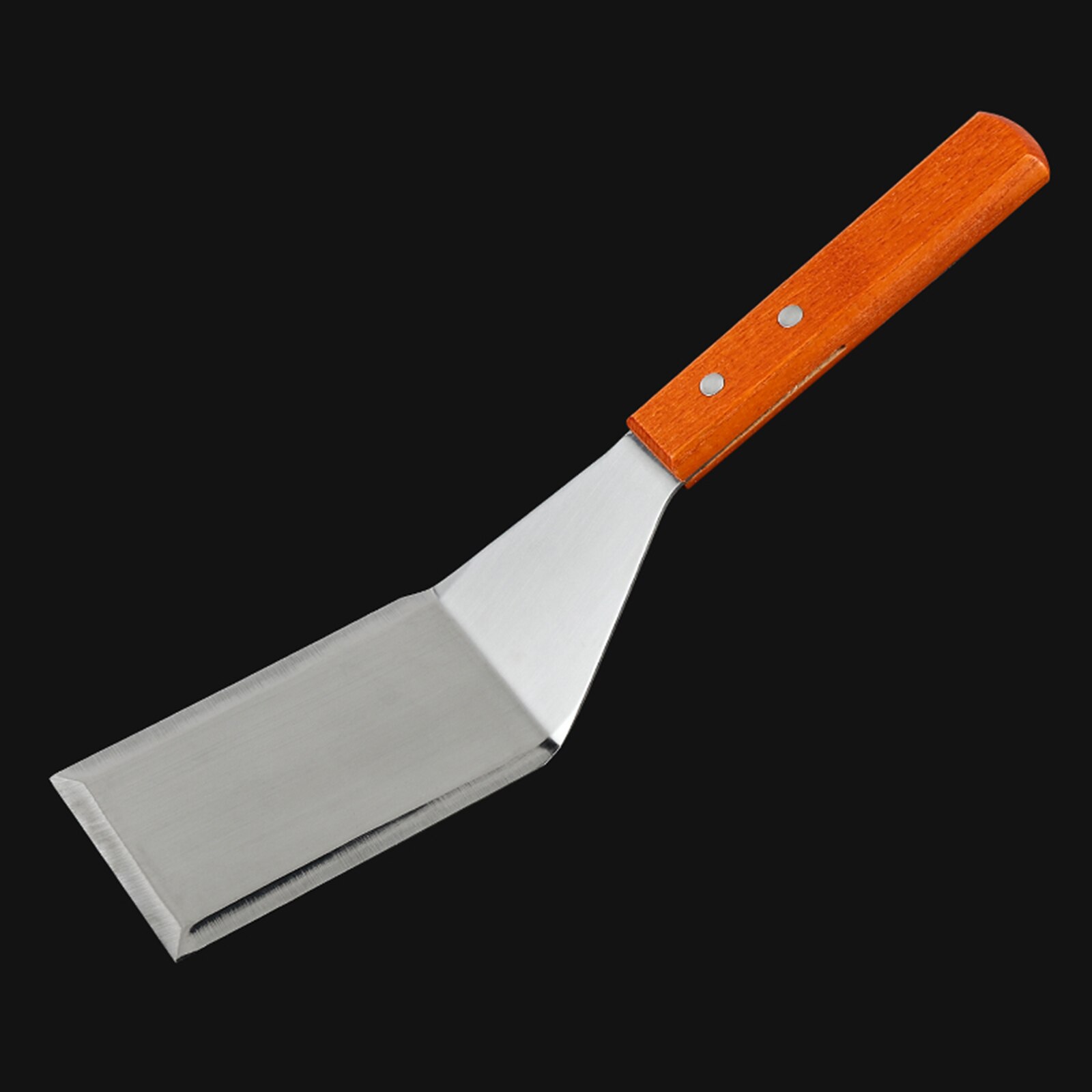 Frying Spatula Scraper Wooden Pizza Paddle Pastry Tools Stainless Steel Kitchen Baking Tool