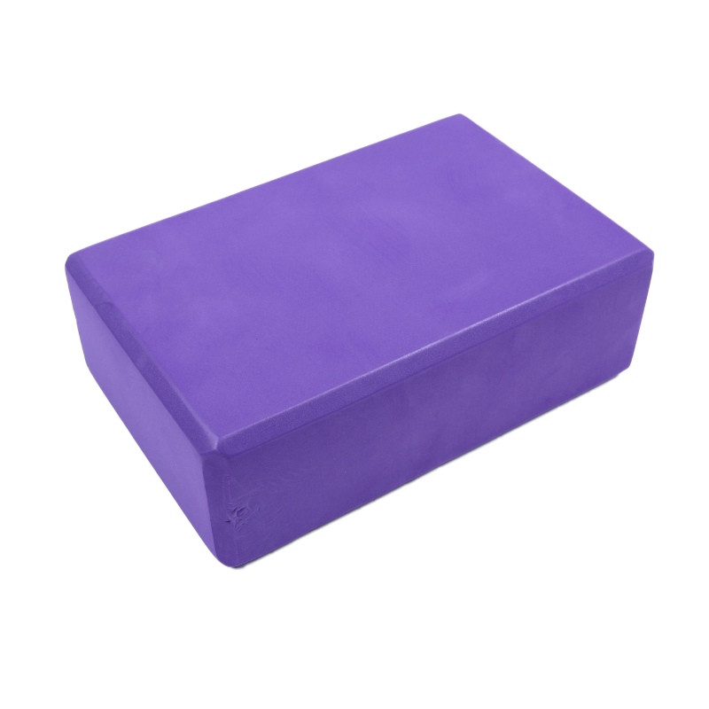 Cojín de goma EVA para Fitness, almohada de Yoga, moldura elástica, equipo de culturismo, ladrillo de espuma: Morado