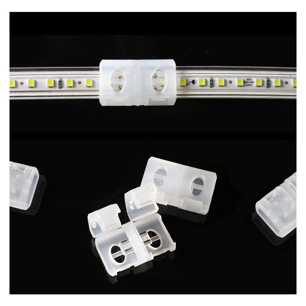 220v korkeajännitteistä led-nauhavaloa 2835 liitintä erikoislisävarusteita turvallinen hitsausliitin / käyttöpistoke kytkimellä.