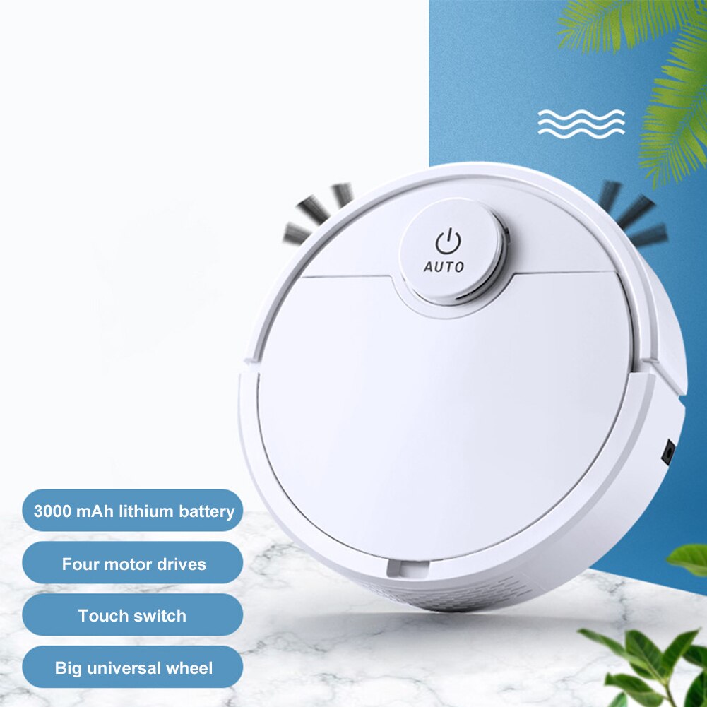 Smart Touch Robot Stofzuiger Usb Auto Cleaning Robot Droog Nat Veegmachine Robots 3000Pa Sterke Zuigkracht: Default Title