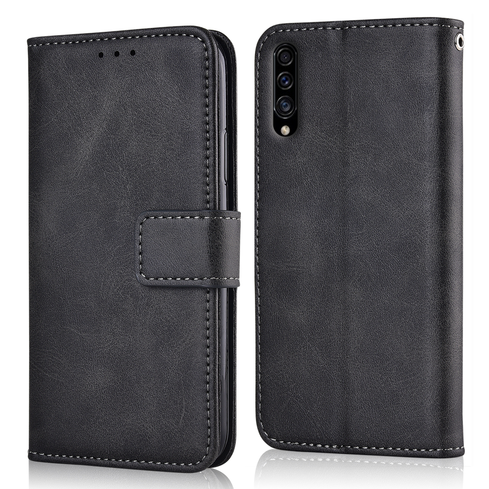 Voor Samsung Galaxy A30s Capa Stand Wallet Leather Case Voor Samsung A30s Cover Voor Op Samsung Een 30 S A30 S Flip Case: niu-Dark Grey