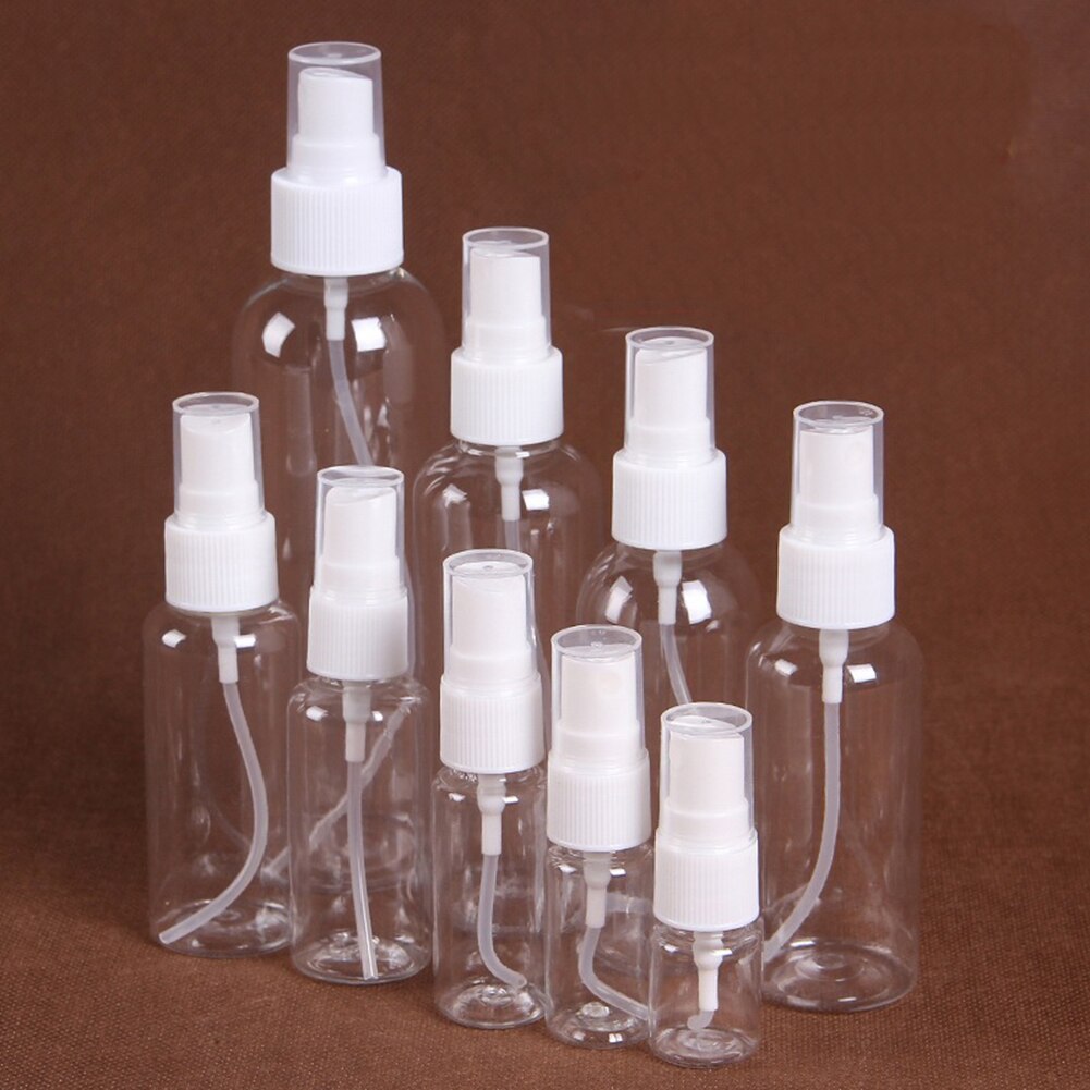 1Pc Travel Transparent Plastic Perfume Atomizer Small Mini Empty Spray Refillable Bottle Cosmetic Sample Containe