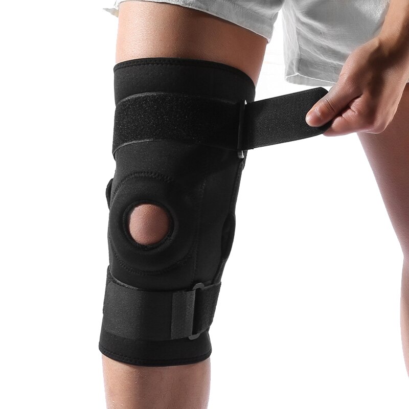 Justerbart stöd sport knäskydd anti-kollision utomhus andas anti-kollision nylon spänne skydd löpning