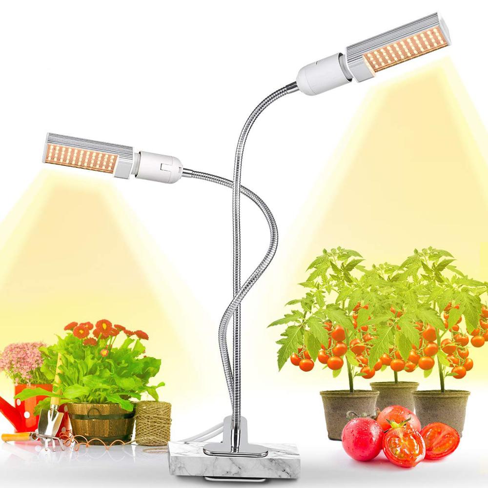 50W Led Grow Light Lamp voor Indoor Planten Super Heldere 100 LED Sunlike Volledige Spectrum Groeien Lamp Zwanenhals bureau plant licht