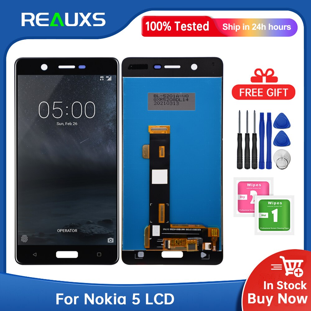 5.2&quot; for Nokia 5 LCD Display Touch Screen Digitizer Assembly Replacement Repair Parts for Nokia5 LCD TA-1053 TA-1024 TA-1044