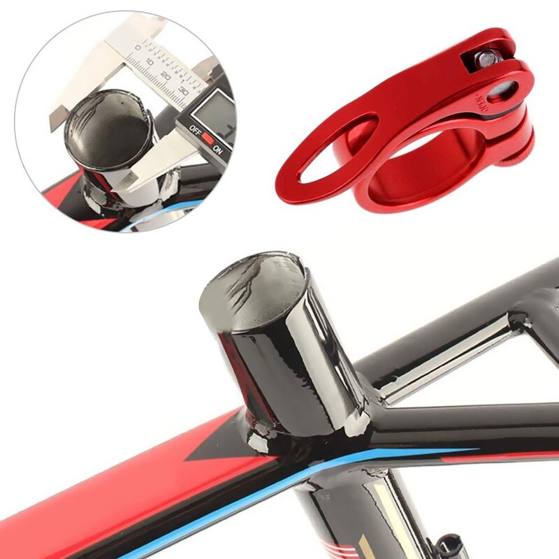 Bike Seatpost Clamp Aluminum Ultralight Quick Release Bicycle Seat Post Clip Bicycle Parts 31.8mm 34.9mm