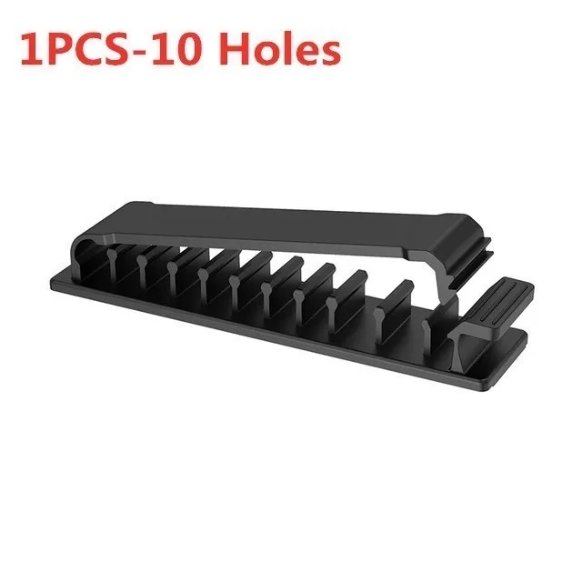 Organizador de cables autoadhesivo, brida para cables, abrazadera para cables, soporte, gestión de abrazaderas, gestión de datos GPS para coche, administrador enrollador de cables decorativo: Plata