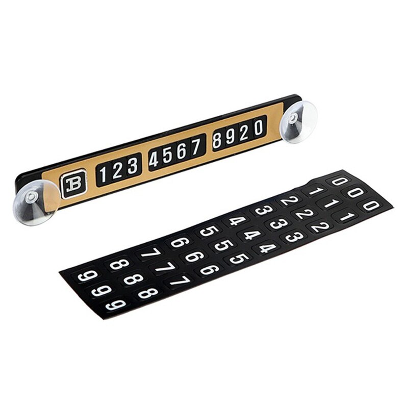 magnético para coche, tarjeta de estacionamiento temporal, etiqueta adhesiva para número de teléfono, placa de teléfono, marco de placa de coche