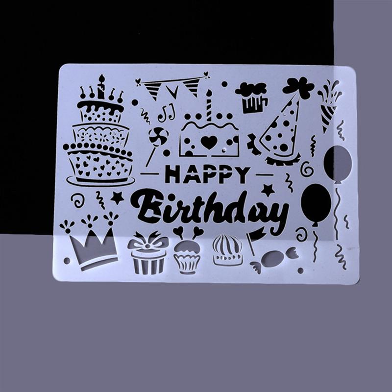  5Stck DIY Malerei Schablonen Hohl-aus Zeichnung Vo... – Grandado 