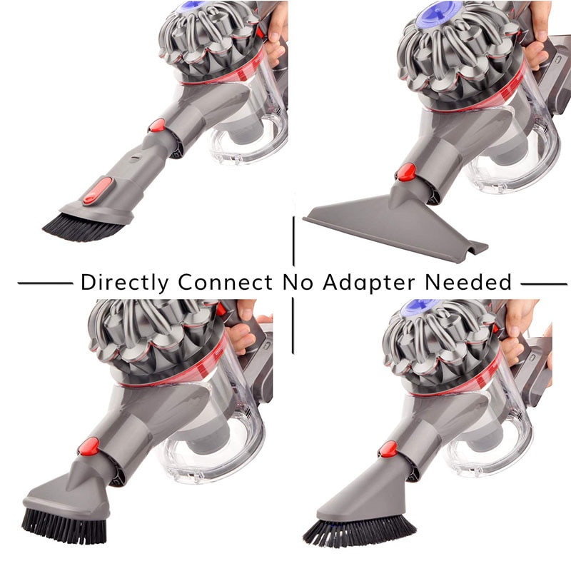 Børstemonteringsholder organiseringssæt kompatibel med dyson  v10 v8 v7 v11 absolut ledningsfri dyretrigger motorhoved