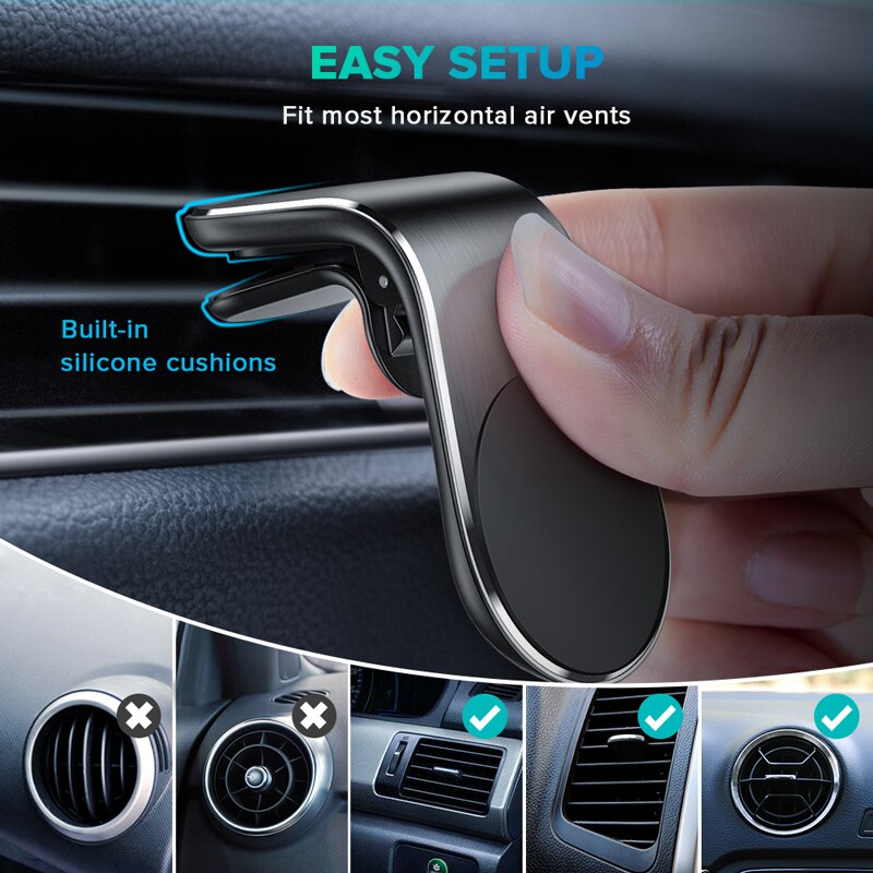 En métal support de téléphone magnétique pour voiture pour Citroen C2 C3 C4 C5 C4L DS3 DS4 DS5 DS6