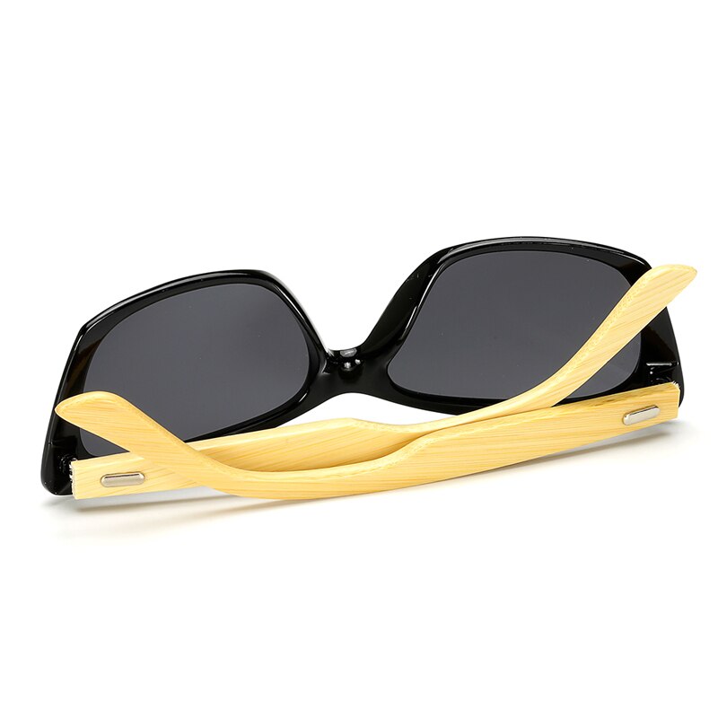 Houten wandelzonnebril heren dames reisbril zonnebril vintage houten pootjes zonnebril  uv400 12-kp1532