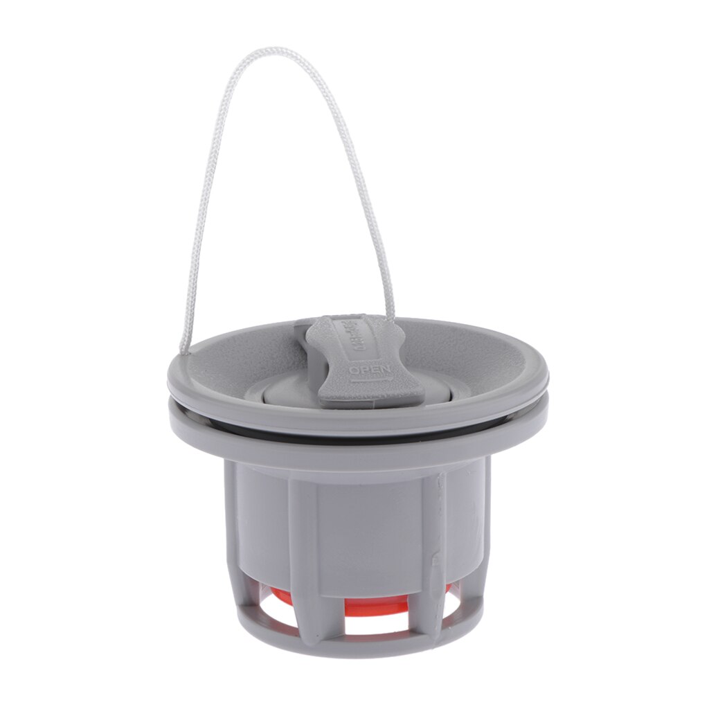 6 Holes Inflatable Boat Kayak Raft Boating Drifting Canoe Air Valve Adapter: Gray
