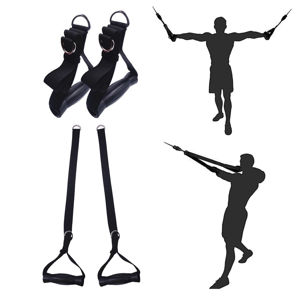 2 in 1 Multifunctional Adjustable Gym Handle Forearm Strength Training Workout Handle for Cable Attachments Pulley LAT Pull Down