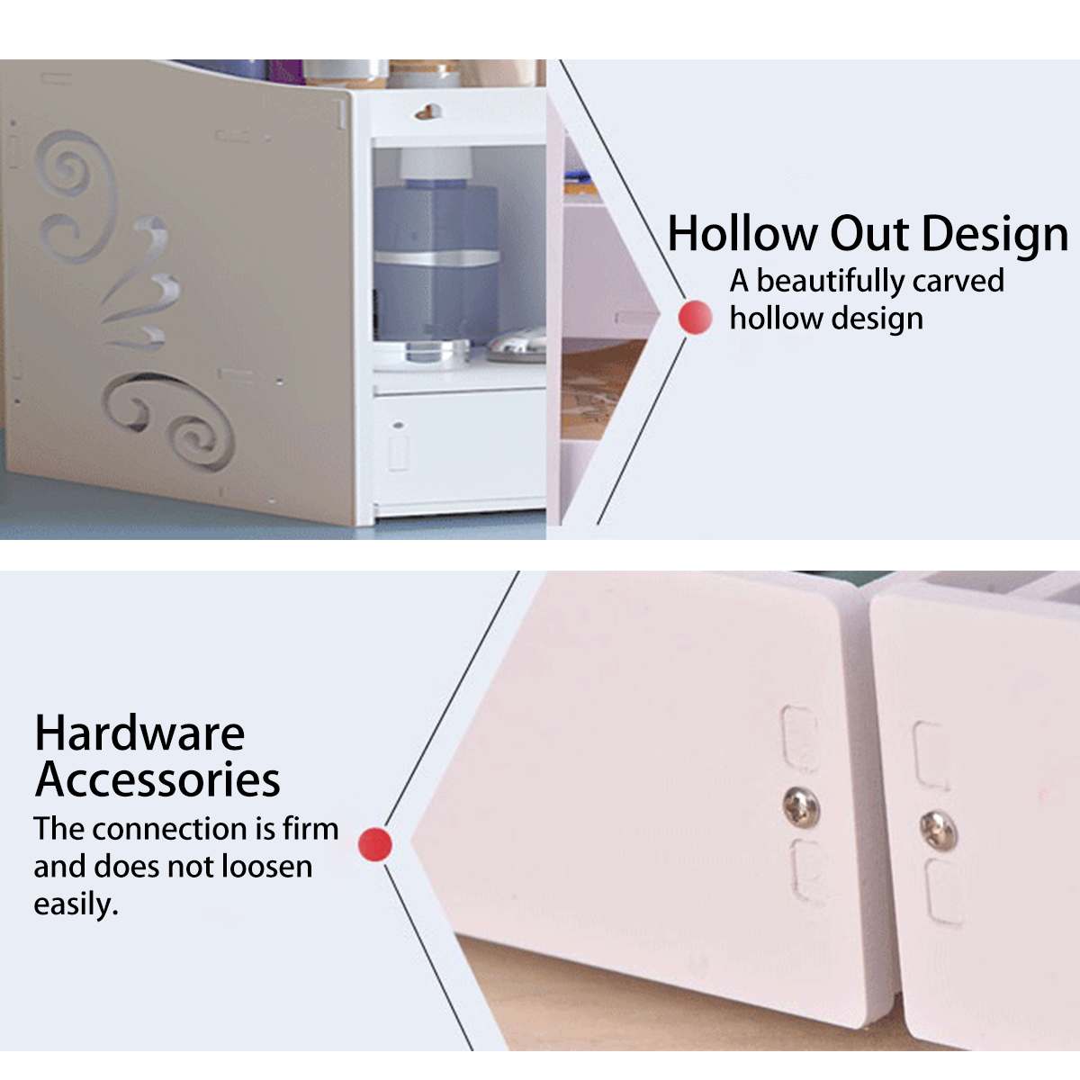 Wooden Storage Box Cosmetic Storage Box Large-capacity Jewelry Storage Box DIY Multi-function Drawer Dresser Storage Box