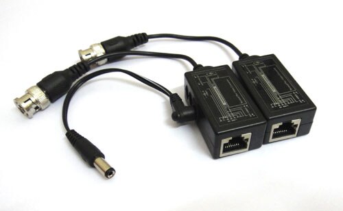 Balun vidéo BNC, une paire, câble RJ45 UTP pour caméra de sécurité