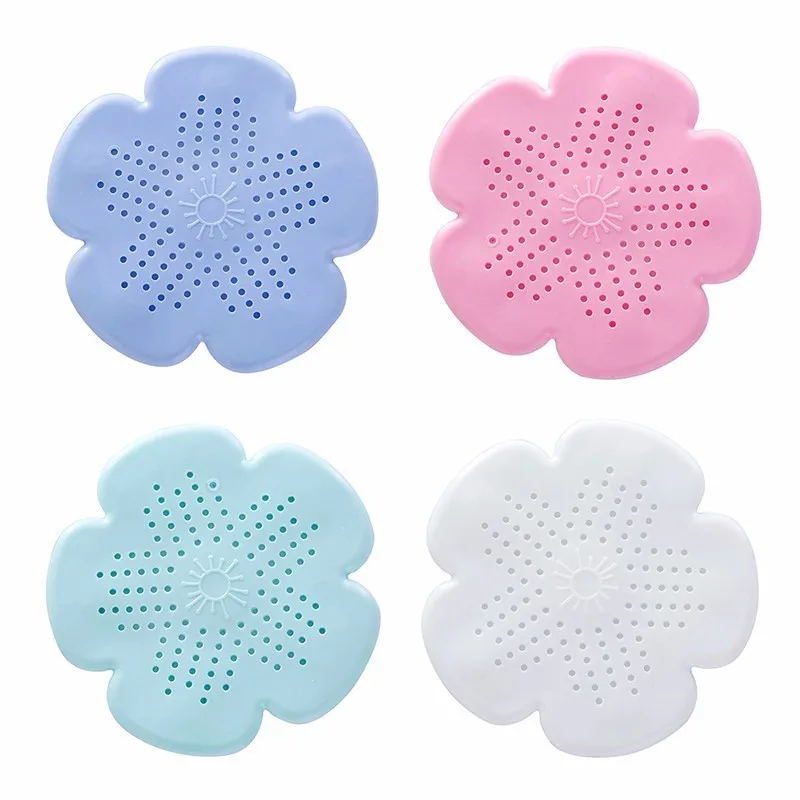 Blumen form Küchen spüle Abfluss Silikon Haar fänger Bad Stopper Siebe Dusch abdeckung Waschbecken Filter Boden ablauf