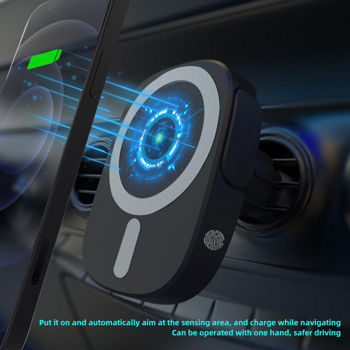 For Tesla Model 3 Model Y Dashboard GPS Stand Navigation bracket 15W fast charging mobile phone Holder model3 Accessories