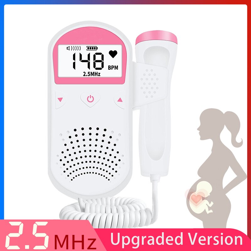 Foetale Doppler Prenatale Sonar Doppler Baby Hartslag Detector Heartbeat Monitor Huishoudelijke Zwangere Vrouwen Handheld