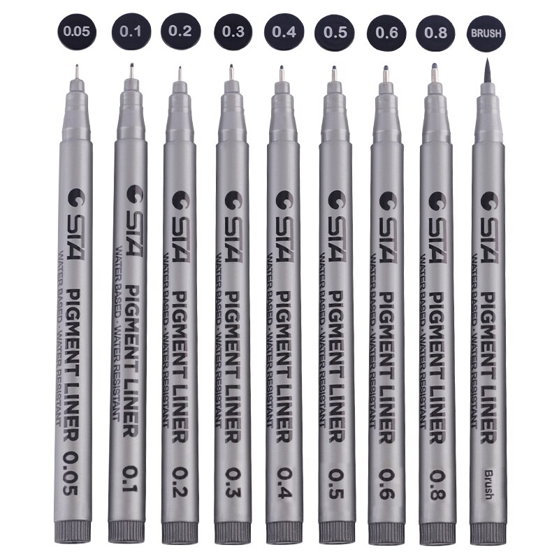 Drawing Needle pen Painting Waterproof Pen Point Tubular Drawing Marker pens Sketching Pen Hook Line Pen Art Markers Liner Pen