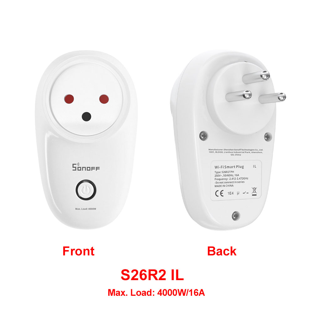 SONOFF-Prise WiFi intelligente sans fil S26 Inter EU/US/eria, scène intelligente, contrôle de groupe à distance via eWeLink, compatible avec Alexa Alice et Google Home: Bundle5