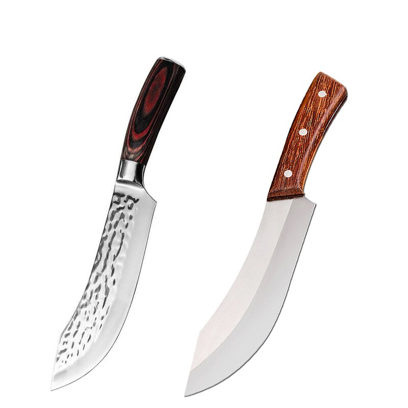 Chef&#39;s Knife Stainless Steel Boning Knife Kitchen Knife Handmade Cleaver Kitchen Knives Set Kitchen Cooking Tool: Chef Knife A-D