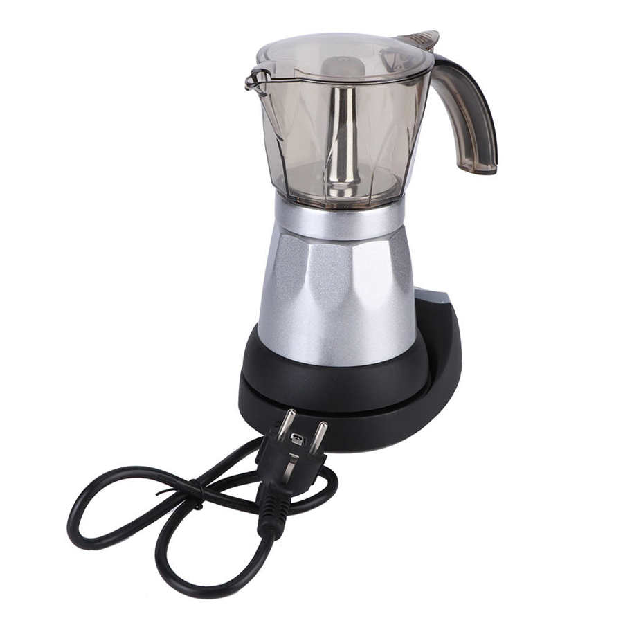 Kaffemaskine espresso mokkakande ottekantet aluminium kaffekedel komfur 3-6 kopper eu stik 220v